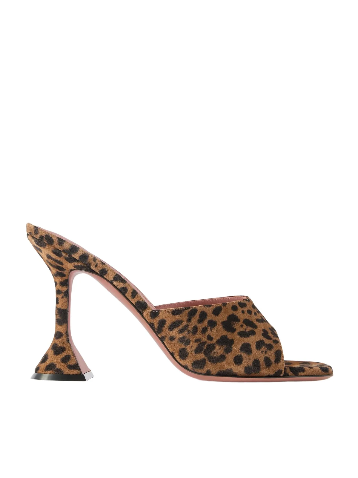 Lupita 95 Leopard-print Suede Mules