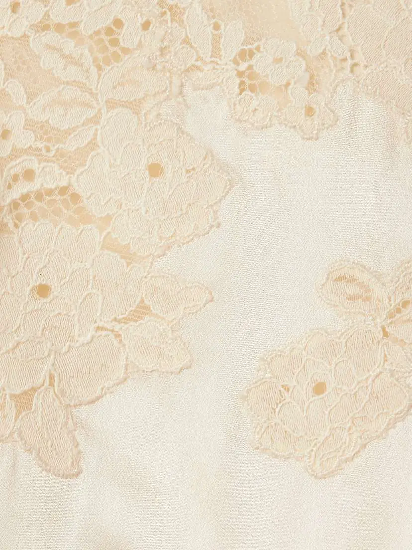 DÔEN Lucine Lace-trimmed Silk-satin Blouse | Thumbnail 4 DÔEN Lucine Lace-trimmed Silk-satin Blouse | Thumbnail 4