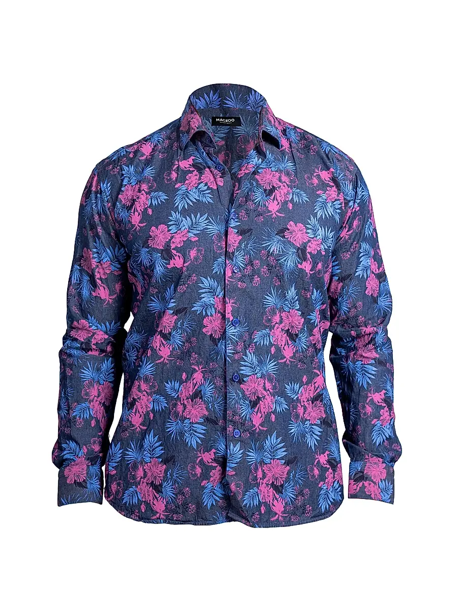 Maceoo Men's Engineered Ascension Shirt - Blue - Size XXXL | Image 1 Maceoo Men's Engineered Ascension Shirt - Blue - Size XXXL | Image 1