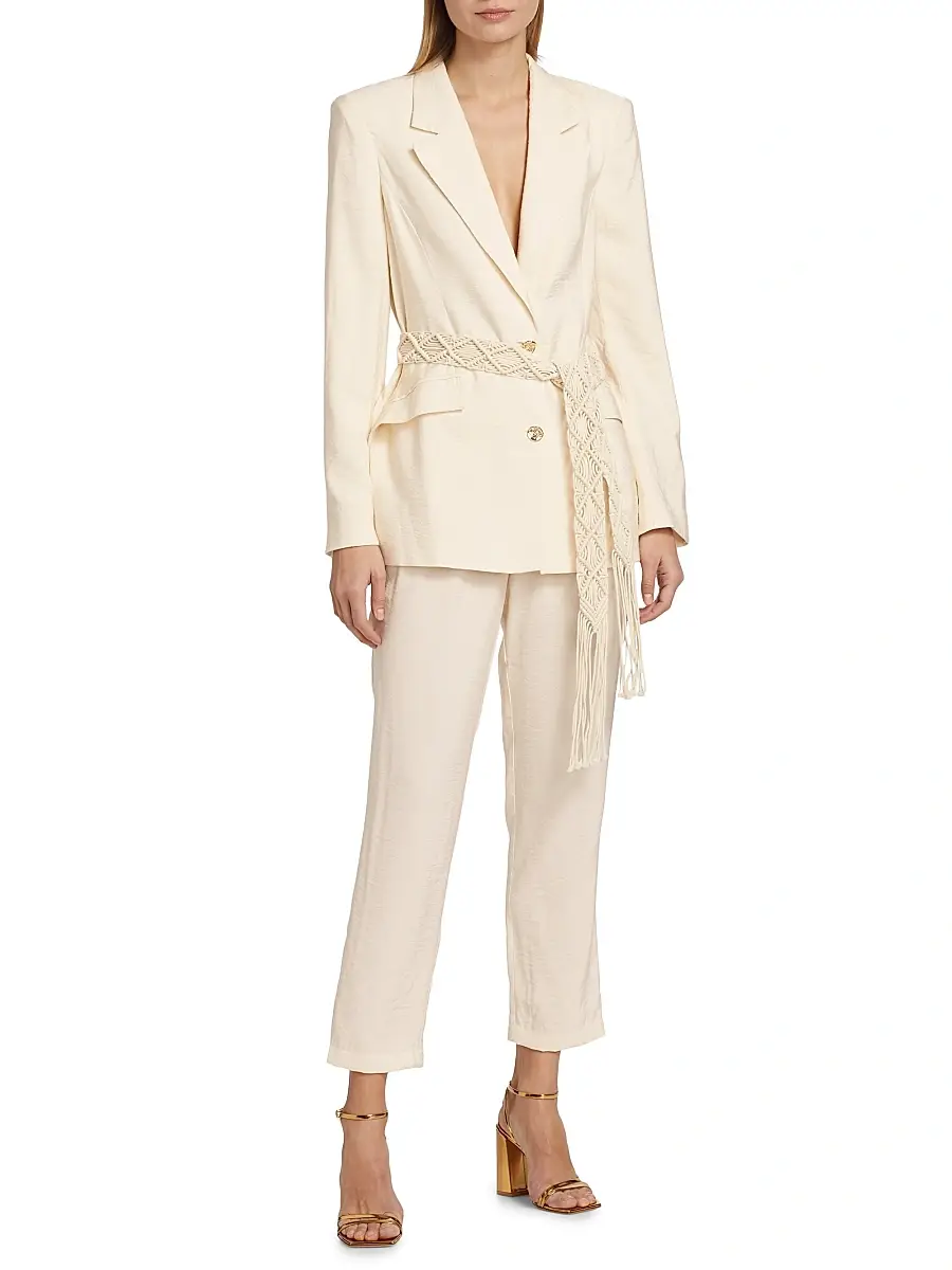 Ramy Brook Women's Mildred Belted Blazer Jacket | Thumbnail 2 Ramy Brook Women's Mildred Belted Blazer Jacket | Thumbnail 2