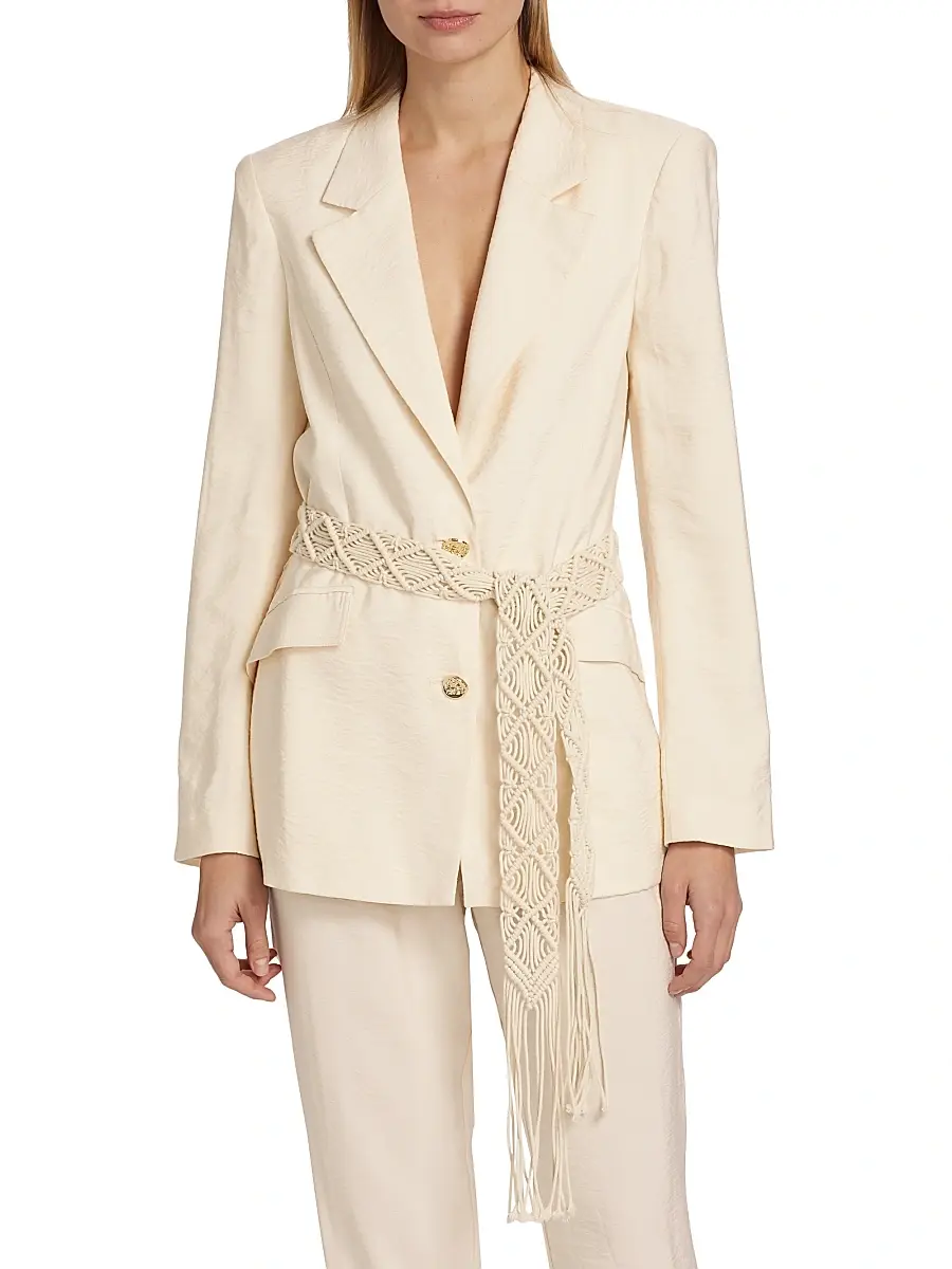 Ramy Brook Women's Mildred Belted Blazer Jacket | Thumbnail 3 Ramy Brook Women's Mildred Belted Blazer Jacket | Thumbnail 3