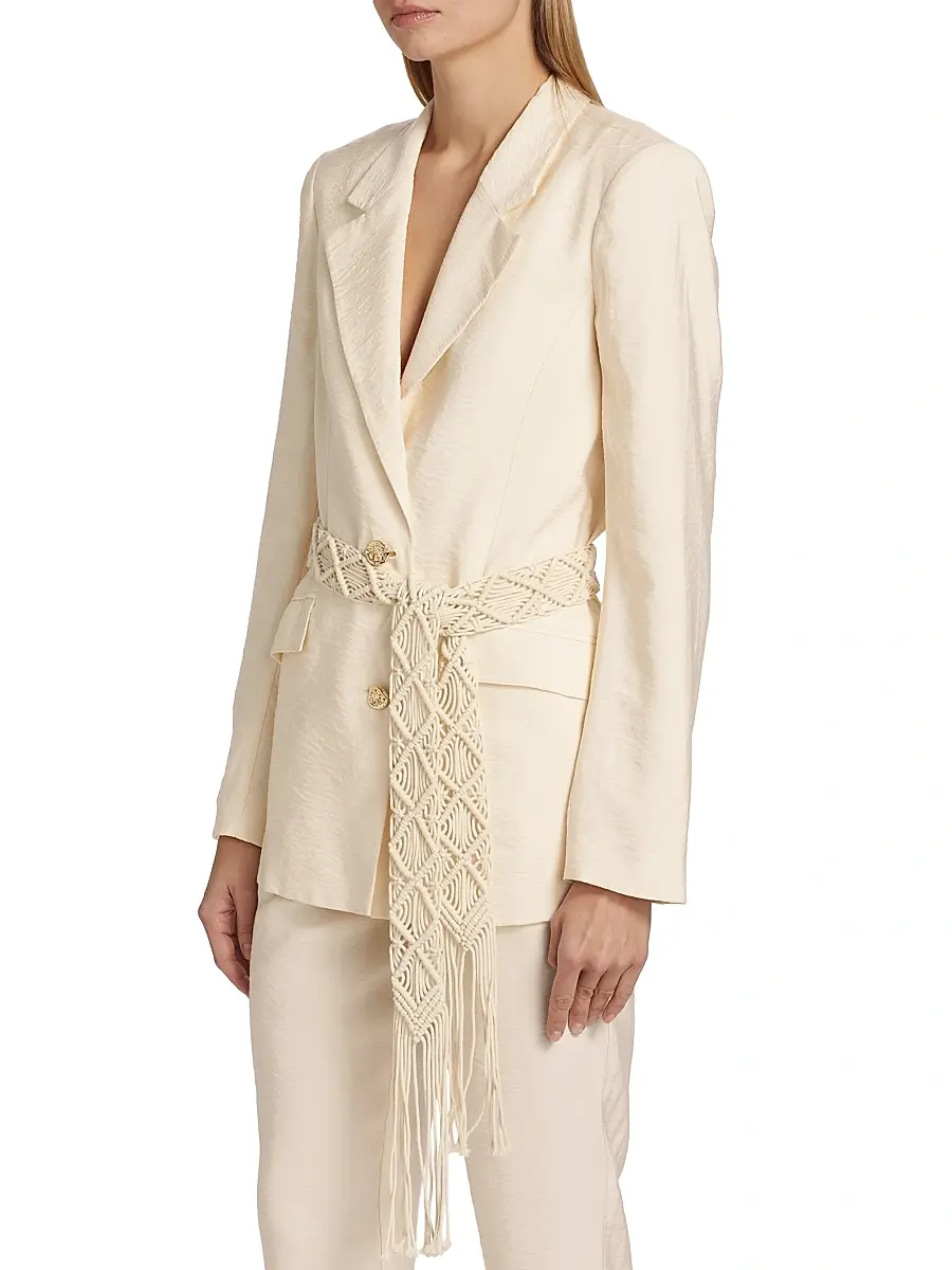 Ramy Brook Women's Mildred Belted Blazer Jacket | Thumbnail 4 Ramy Brook Women's Mildred Belted Blazer Jacket | Thumbnail 4