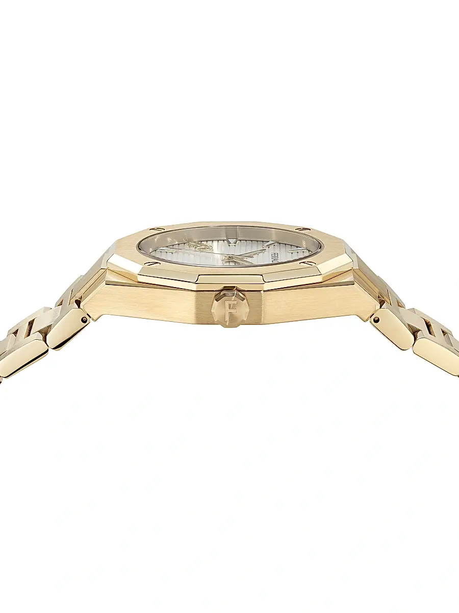 FERRAGAMO Men's Versilia Goldtone Ion-Plated Stainless Steel Bracelet Watch/40MM - Gold | Thumbnail 3 FERRAGAMO Men's Versilia Goldtone Ion-Plated Stainless Steel Bracelet Watch/40MM - Gold | Thumbnail 3