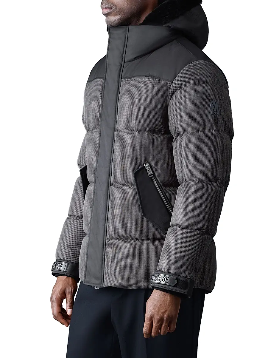 Mackage Men's Riley-MHT Quilted Down Jacket - Carbon Multi Black | Thumbnail 3 Mackage Men's Riley-MHT Quilted Down Jacket - Carbon Multi Black | Thumbnail 3