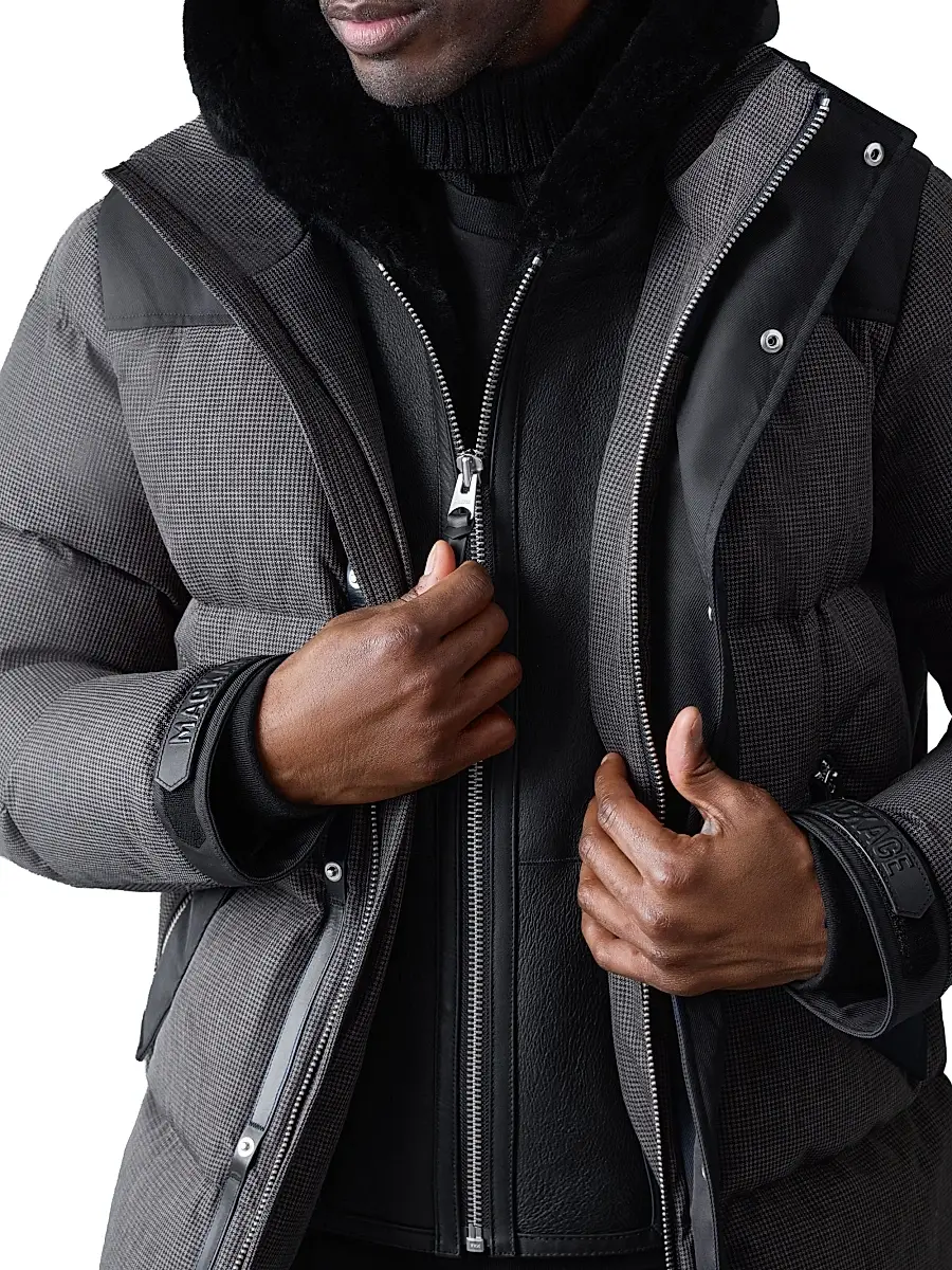 Mackage Men's Riley-MHT Quilted Down Jacket - Carbon Multi Black | Thumbnail 5 Mackage Men's Riley-MHT Quilted Down Jacket - Carbon Multi Black | Thumbnail 5