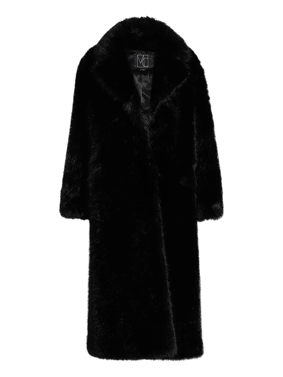 Mercer Collective Women's Mink Stripe Faux-Fur Coat