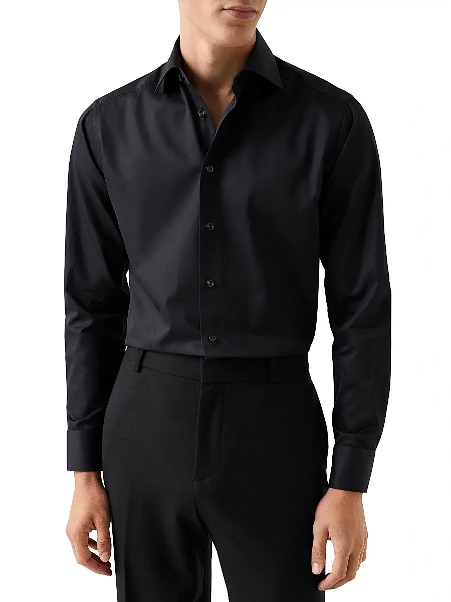 Eton Men's Slim-Fit Elevated Twill Shirt | Thumbnail 3 Eton Men's Slim-Fit Elevated Twill Shirt | Thumbnail 3