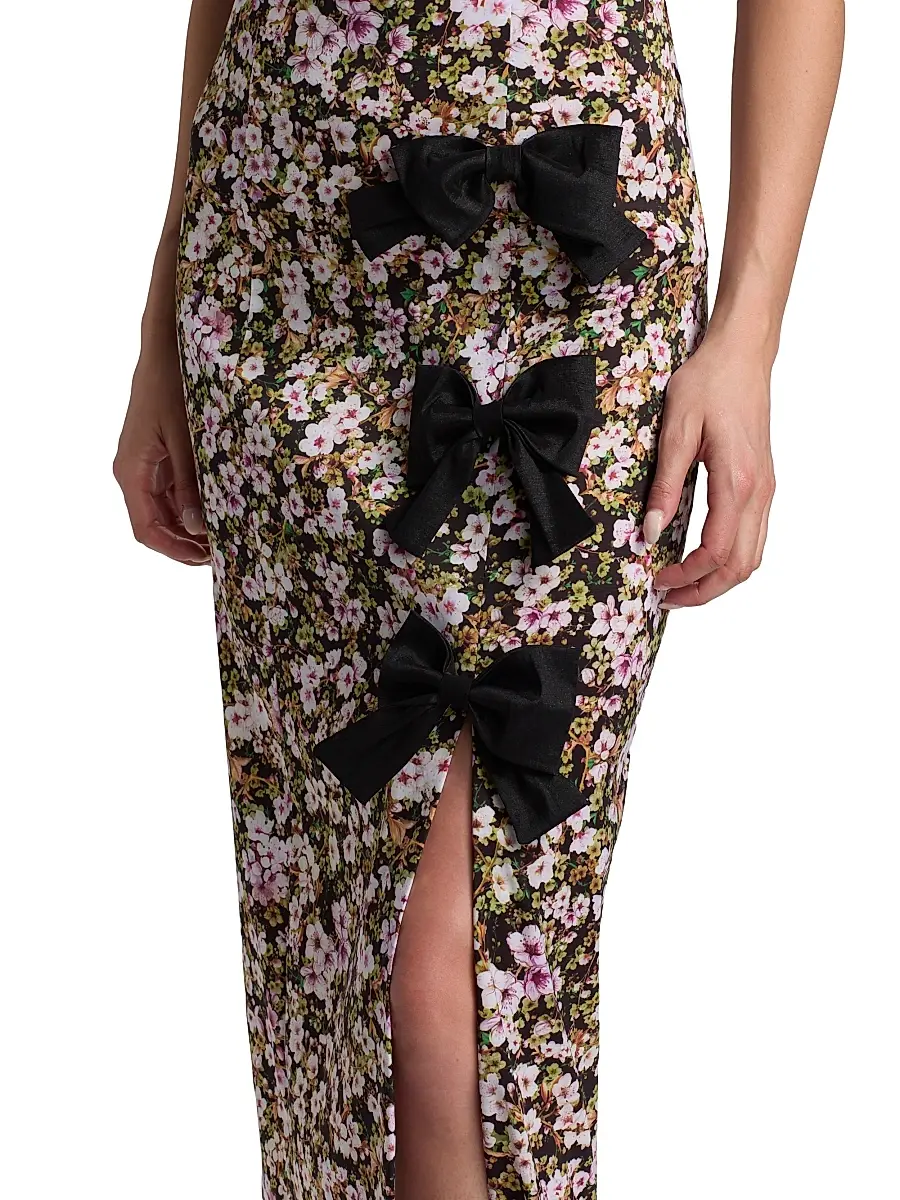 Kika Vargas Women's Violetta Floral Bandeau Sheath Dress | Thumbnail 6 Kika Vargas Women's Violetta Floral Bandeau Sheath Dress | Thumbnail 6