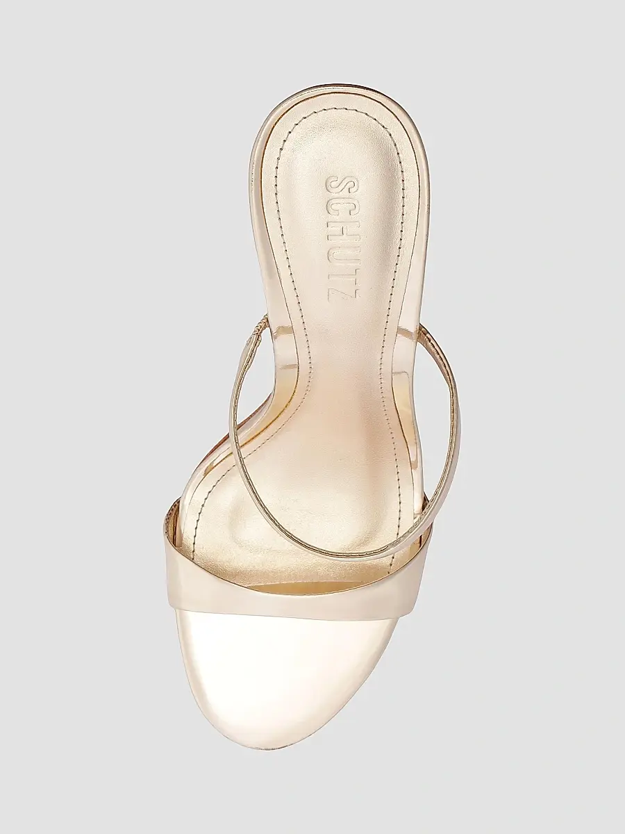 Schutz Women's Jessica 100MM Metallic Sandals | Thumbnail 6
