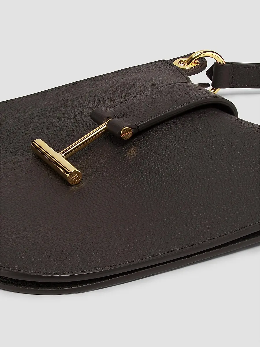 TOM FORD Women's Tara Grain Leather Crossbody Bag - Espresso | Thumbnail 6