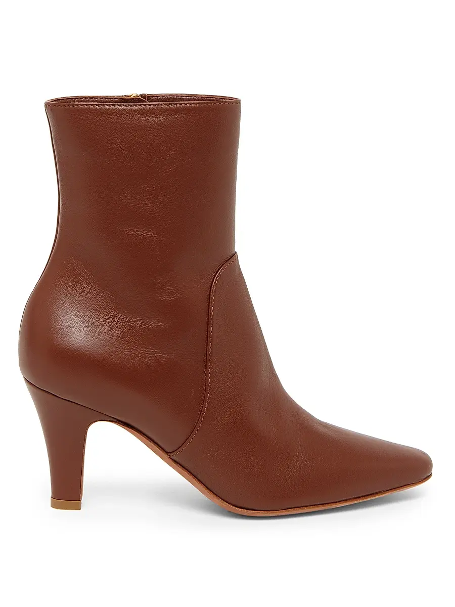 Pollini Women's Muse 75MM Leather Ankle Boots - Hide | Image 1 Pollini Women's Muse 75MM Leather Ankle Boots - Hide | Image 1