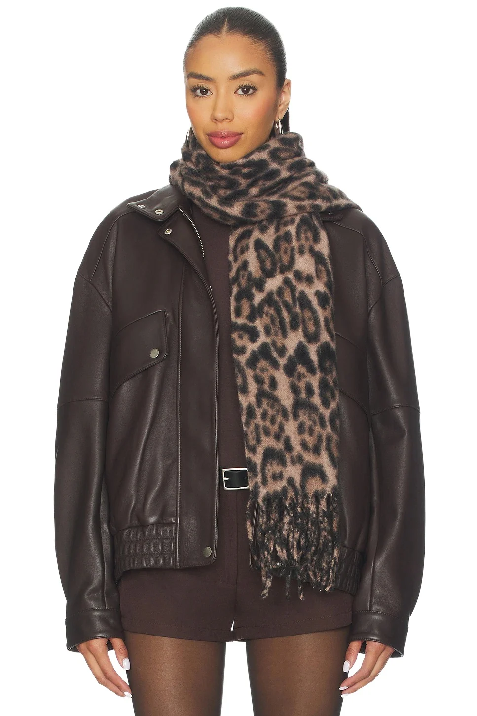 Hat Attack Leopard Scarf