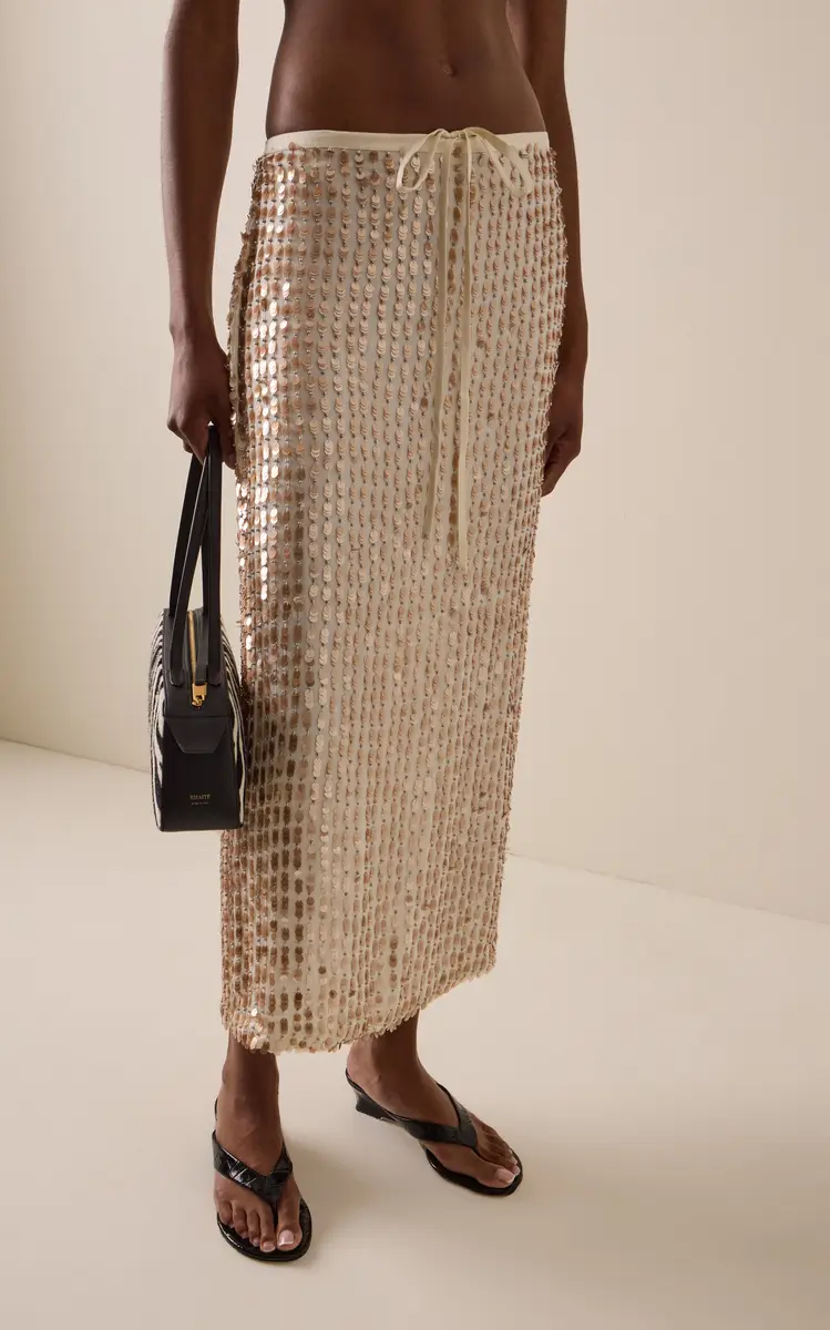 Zankov Marcella Embellished Stretch-Silk Maxi Skirt | Thumbnail 4 Zankov Marcella Embellished Stretch-Silk Maxi Skirt | Thumbnail 4