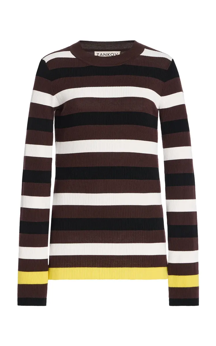 Zankov Cadanet Striped Wool Top | Image 1 Zankov Cadanet Striped Wool Top | Image 1