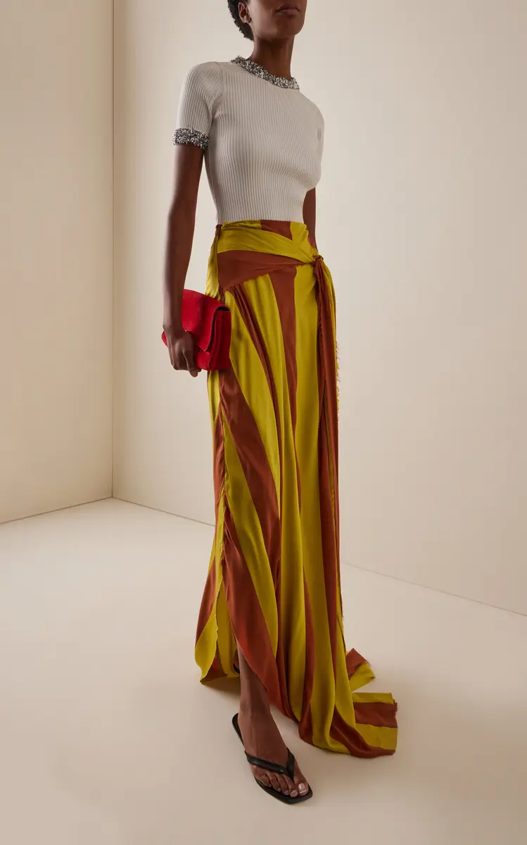 Zankov Evy Silk Maxi Skirt | Thumbnail 3 Zankov Evy Silk Maxi Skirt | Thumbnail 3