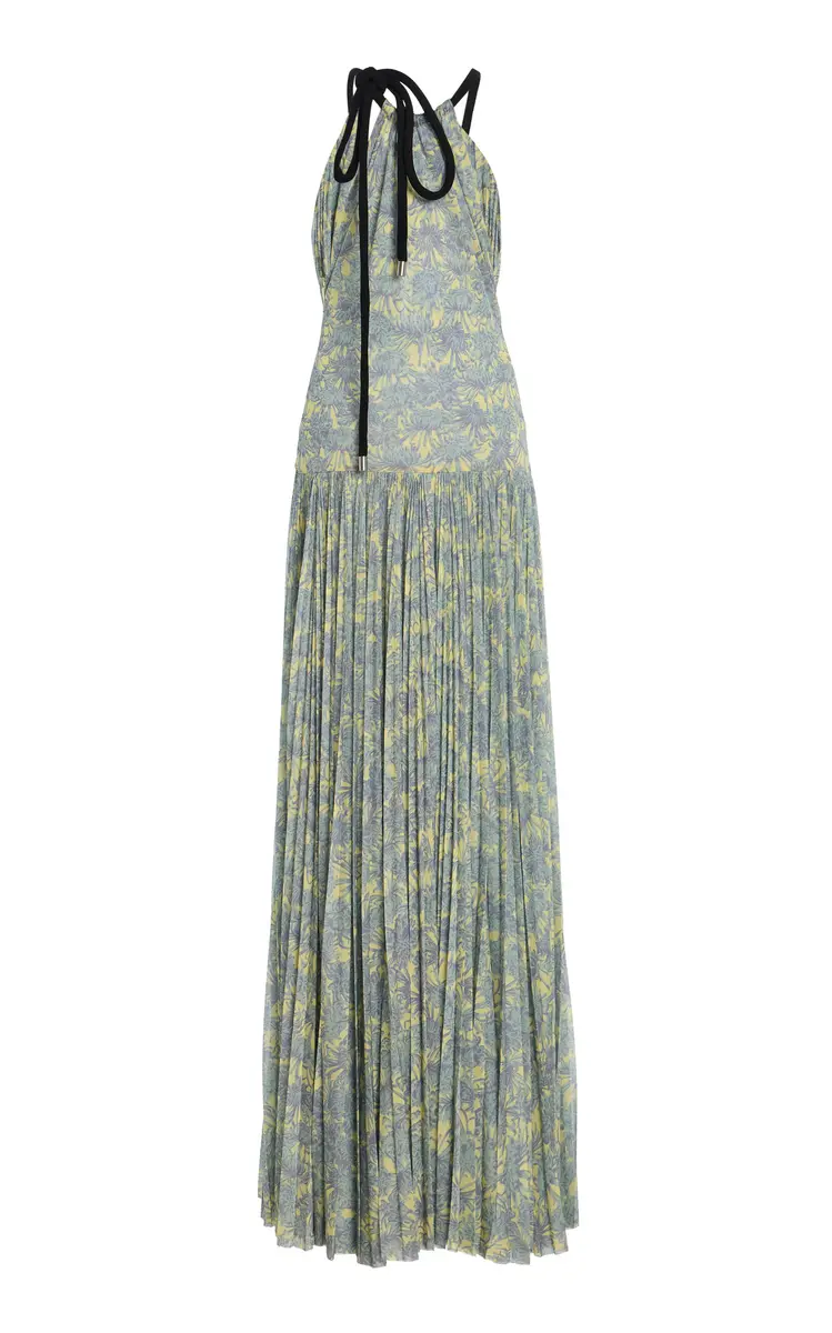 Proenza Schouler Aveline Printed Plisse Maxi Dress | Thumbnail 10 Proenza Schouler Aveline Printed Plisse Maxi Dress | Thumbnail 10