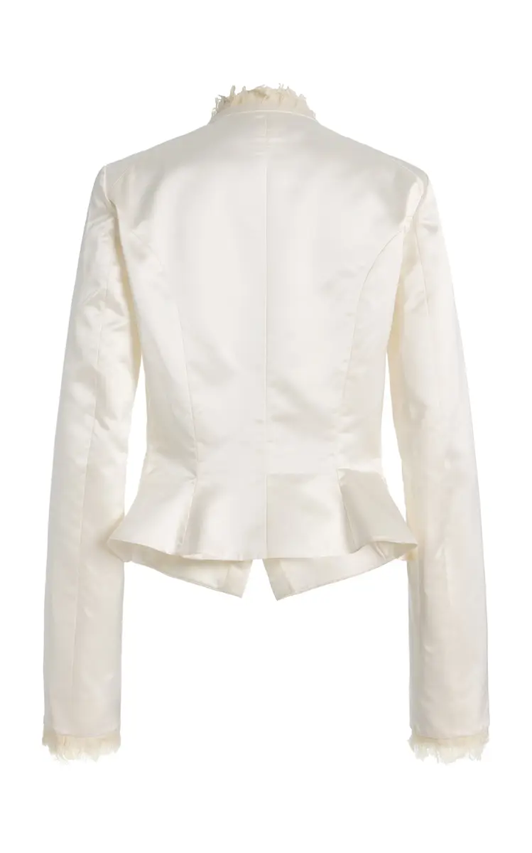 COLLEEN ALLEN Keyhole Duchesse Silk Jacket | Thumbnail 6 COLLEEN ALLEN Keyhole Duchesse Silk Jacket | Thumbnail 6