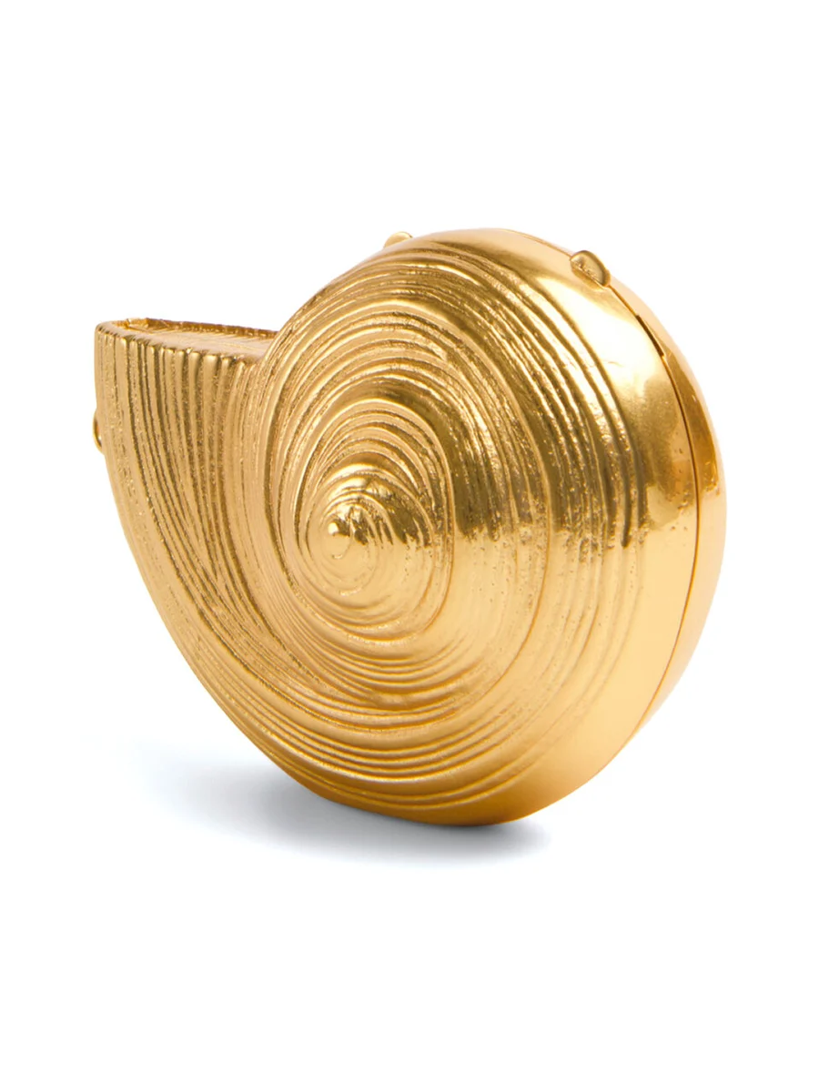 Marion Metal Shell Clutch
