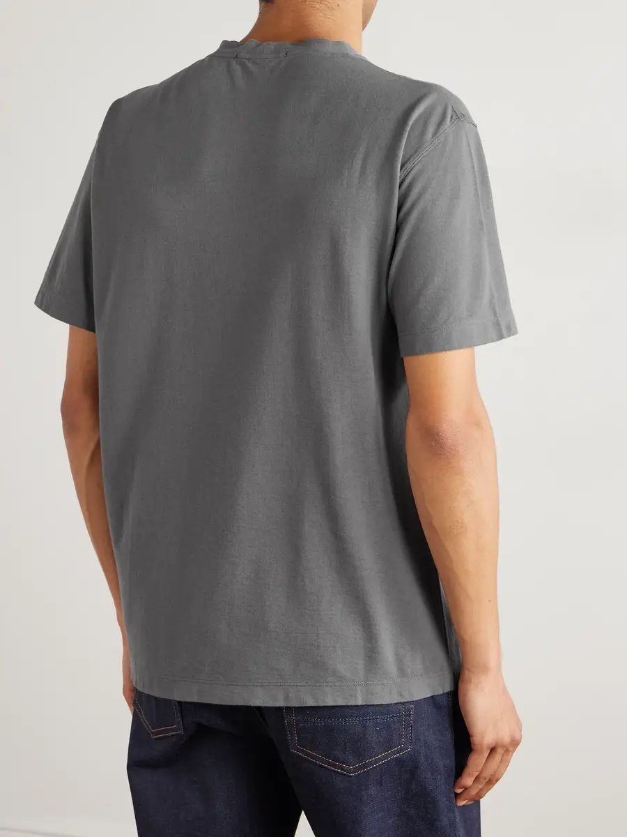 Stone Island GHOST Logo-Appliquéd Cotton-Jersey T-Shirt - Men | Thumbnail 4