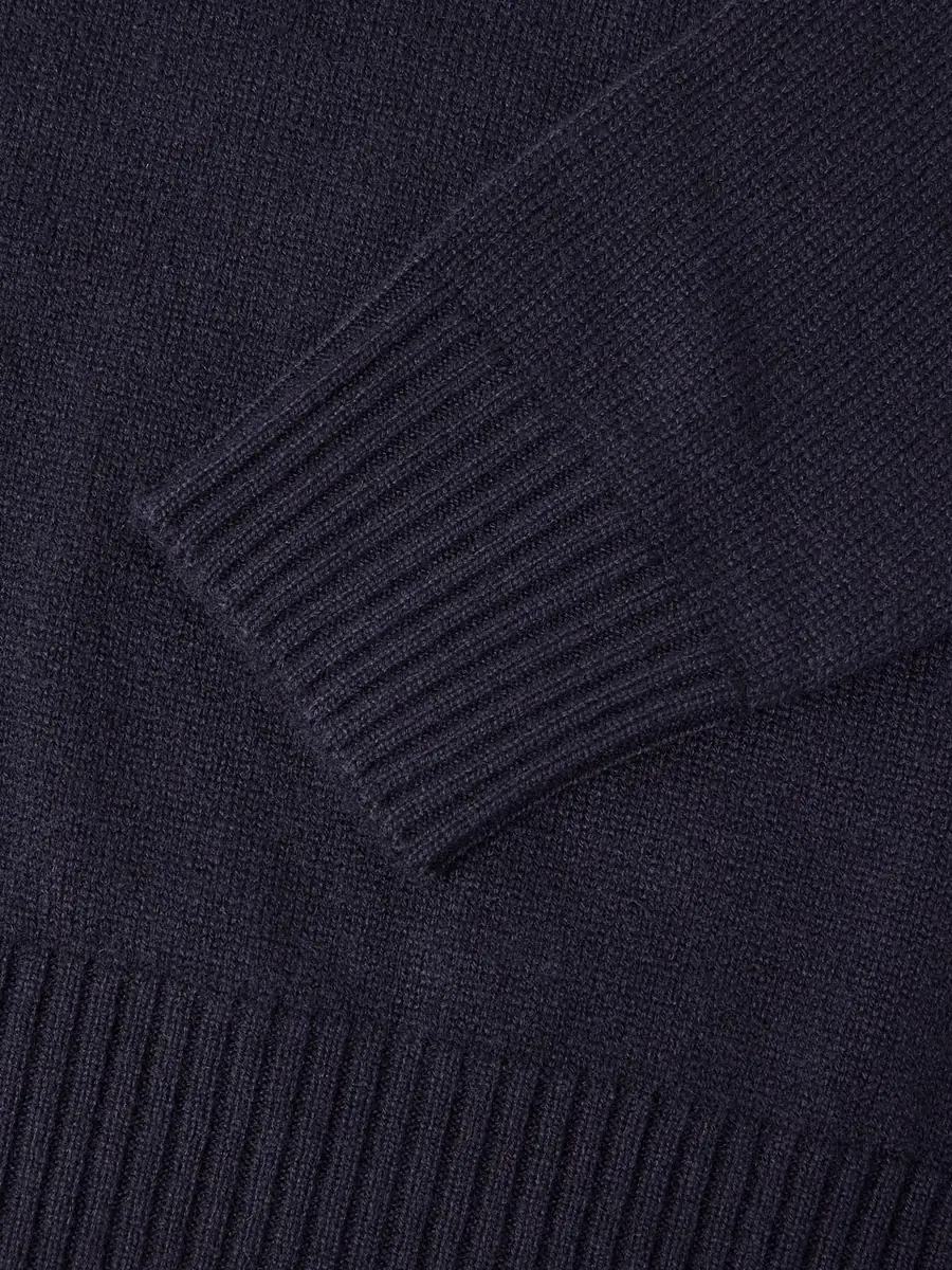 Purdey Leather-Trimmed Cashmere Half-Zip Sweater - Men | Thumbnail 6 Purdey Leather-Trimmed Cashmere Half-Zip Sweater - Men | Thumbnail 6