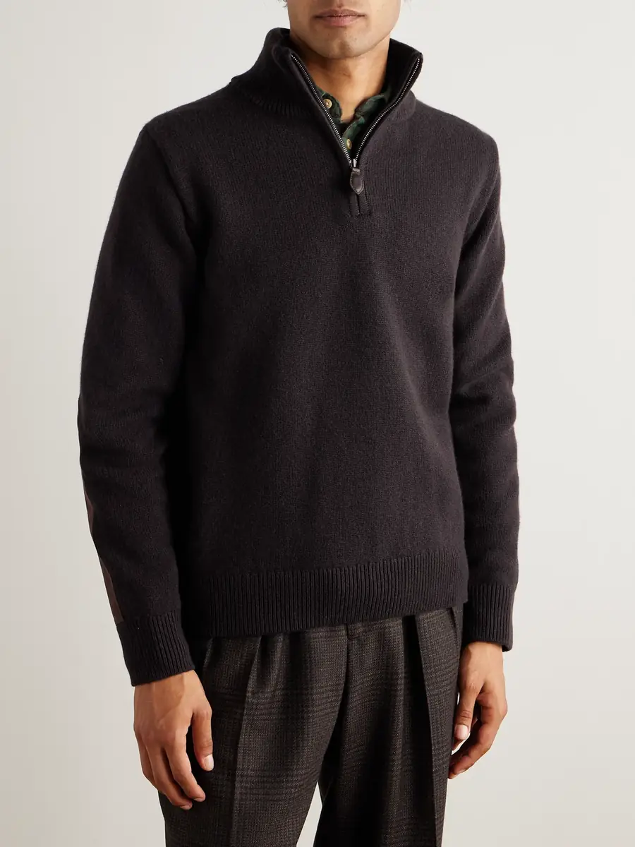 Purdey Hertford Wool Half-Zip Sweater - Men | Thumbnail 3 Purdey Hertford Wool Half-Zip Sweater - Men | Thumbnail 3