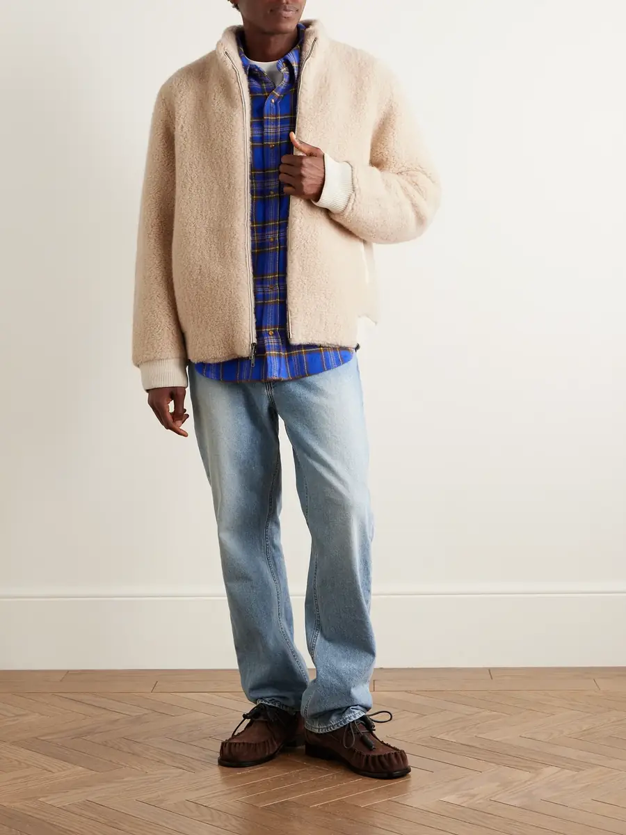 God’s True Cashmere Cashmere-Fleece Bomber Jacket - Men | Thumbnail 2
