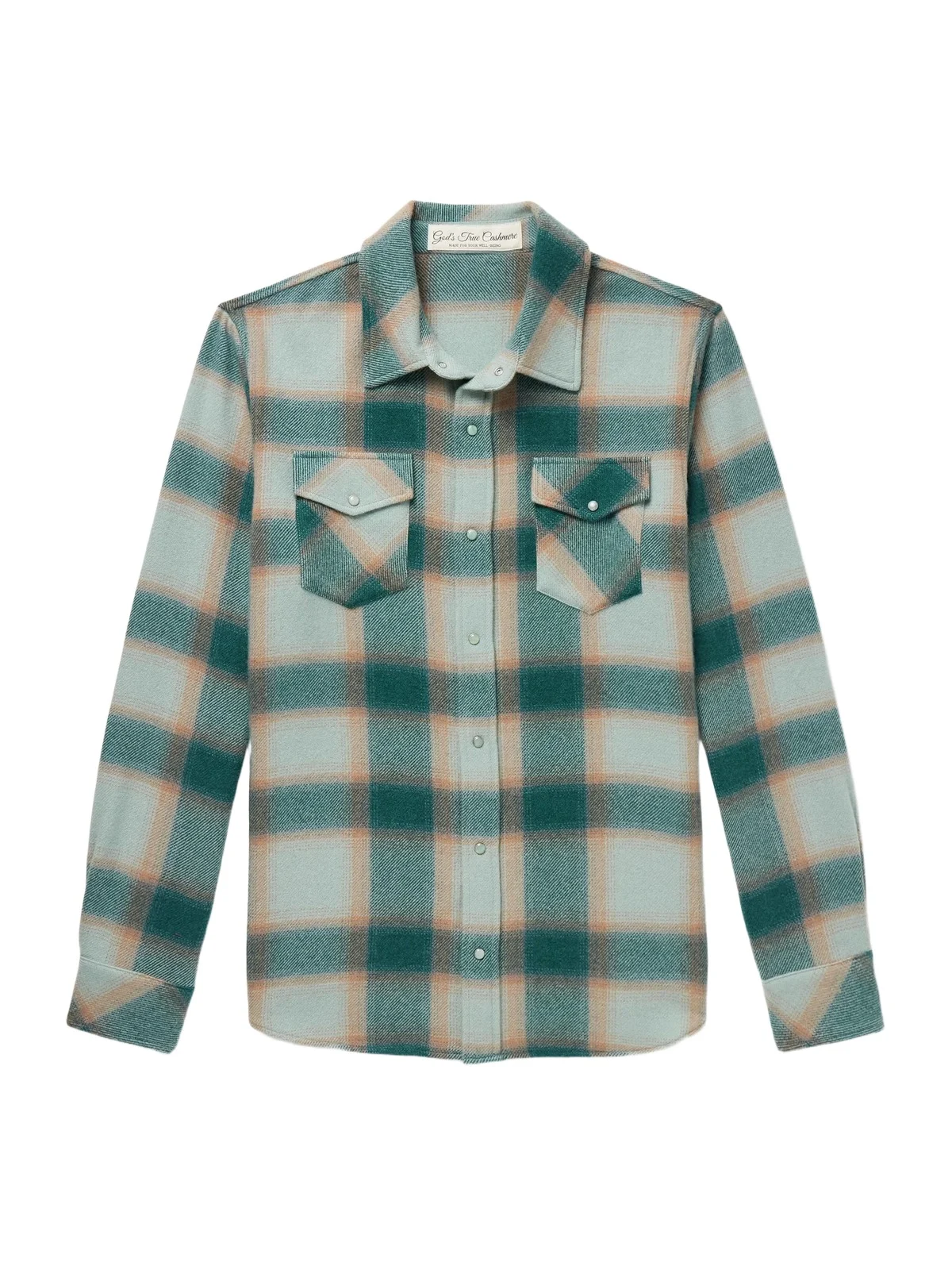 Checked Cashmere Shirt - Men