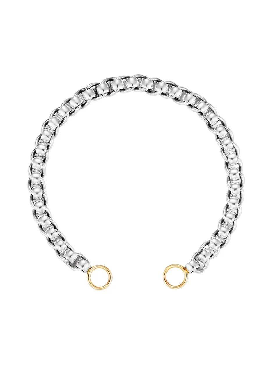 Marla Aaron Mixed Metal Rolling Curb Chain
