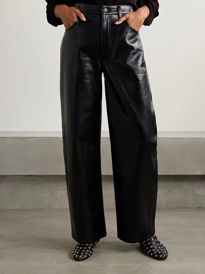 Citizens of Humanity Ayla Baggy Recycled-leather Wide-leg Pants | Thumbnail 3 Citizens of Humanity Ayla Baggy Recycled-leather Wide-leg Pants | Thumbnail 3