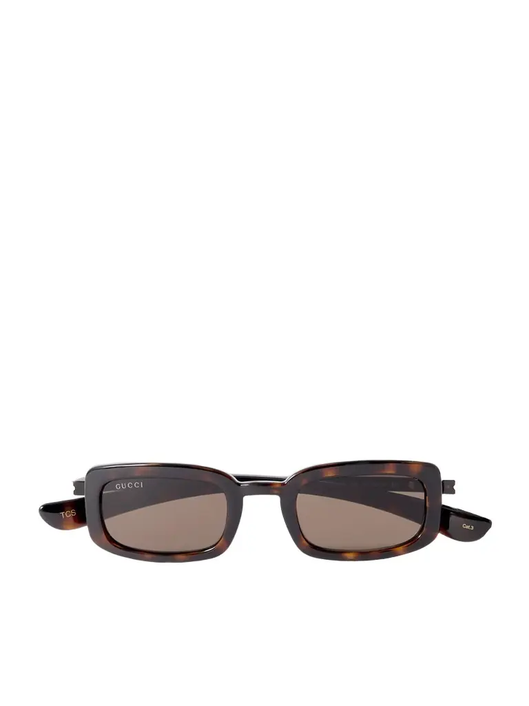 Gucci Eyewear Rodeo Drive Rectangle-frame Tortoiseshell Acetate And Gold-tone Sunglasses | Image 1 Gucci Eyewear Rodeo Drive Rectangle-frame Tortoiseshell Acetate And Gold-tone Sunglasses | Image 1