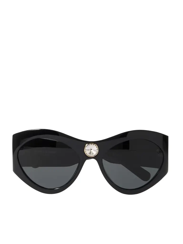 Saint Laurent Eyewear Esther Cat-eye Crystal-embellished Acetate Sunglasses | Image 1 Saint Laurent Eyewear Esther Cat-eye Crystal-embellished Acetate Sunglasses | Image 1