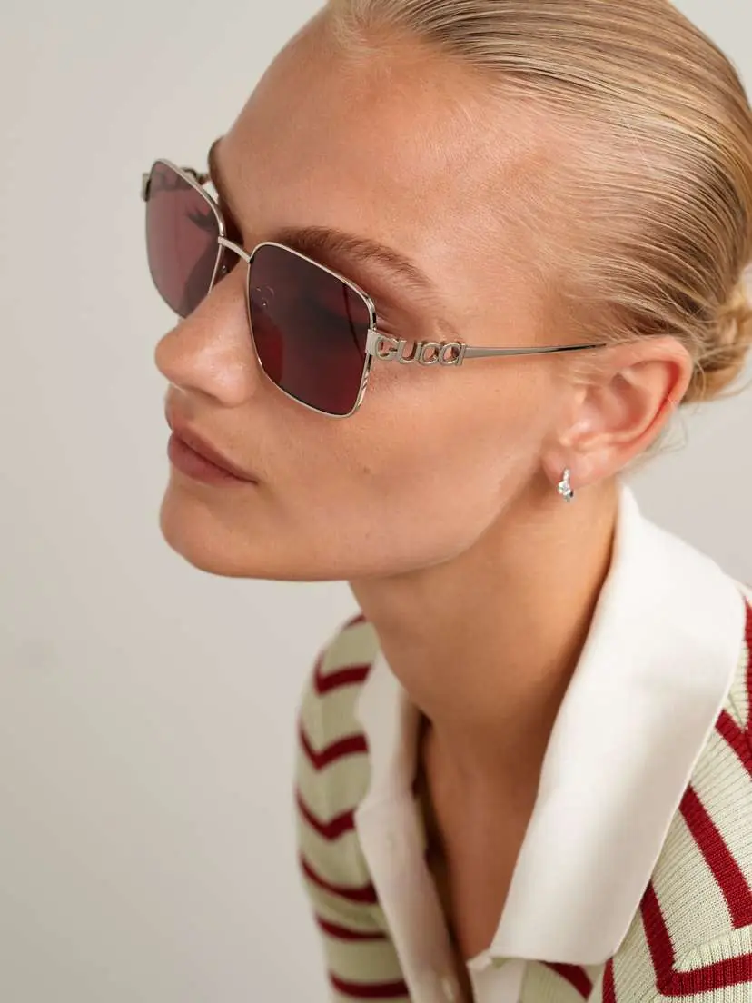 Gucci Eyewear Square-frame Silver-tone Sunglasses | Thumbnail 5 Gucci Eyewear Square-frame Silver-tone Sunglasses | Thumbnail 5