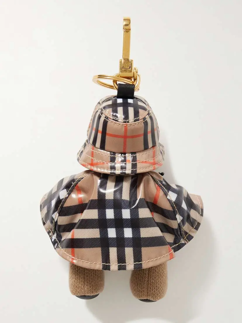 Burberry Wool And Cashmere-blend And Checked Shell Bag Charm | Thumbnail 3 Burberry Wool And Cashmere-blend And Checked Shell Bag Charm | Thumbnail 3