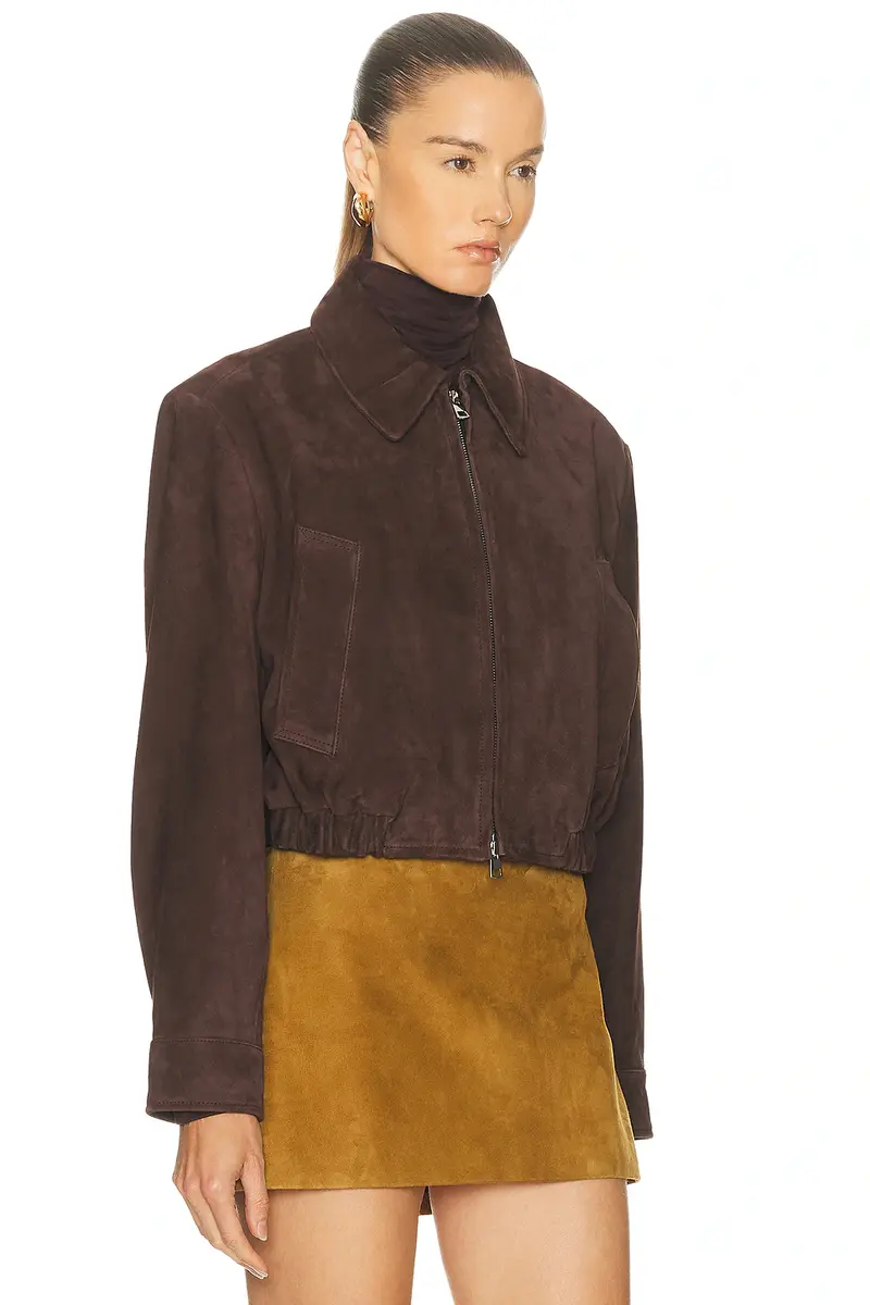 AGOLDE Nahlia Cropped Suede Jacket | Thumbnail 5 AGOLDE Nahlia Cropped Suede Jacket | Thumbnail 5