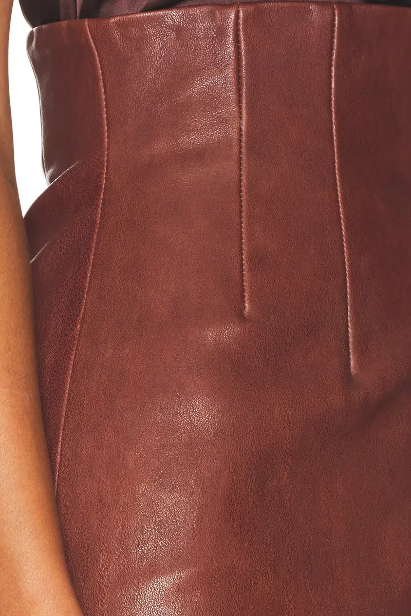 Helsa The Svelte Leather Midi Skirt | Thumbnail 6 Helsa The Svelte Leather Midi Skirt | Thumbnail 6