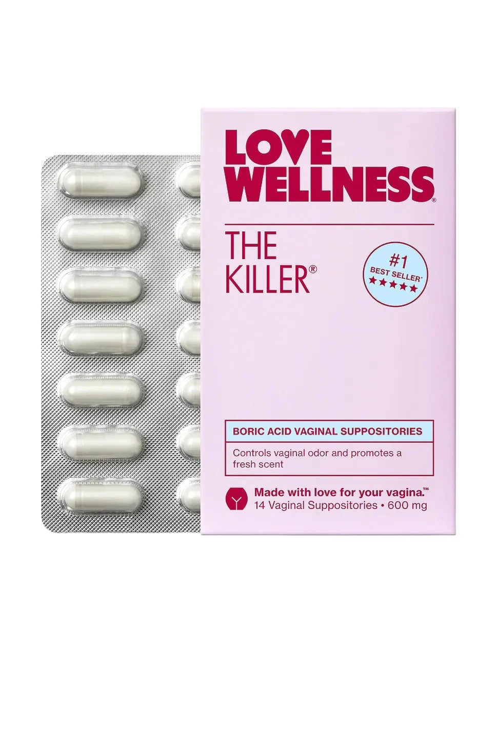 Love Wellness The Killer: Boric Acid Vaginal Suppositories