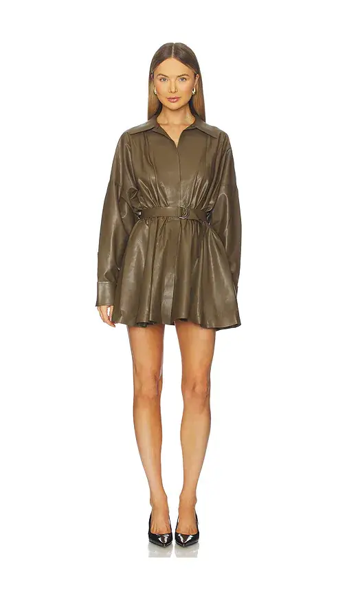 Norma Kamali Super Oversized Boyfriend Shirt Flared Mini Dress | Image 1 Norma Kamali Super Oversized Boyfriend Shirt Flared Mini Dress | Image 1