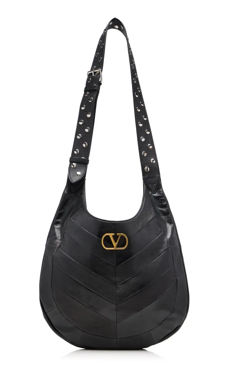 Valentino Garavani VLogo Nappa Leather Hobo Bag | Thumbnail 6 Valentino Garavani VLogo Nappa Leather Hobo Bag | Thumbnail 6
