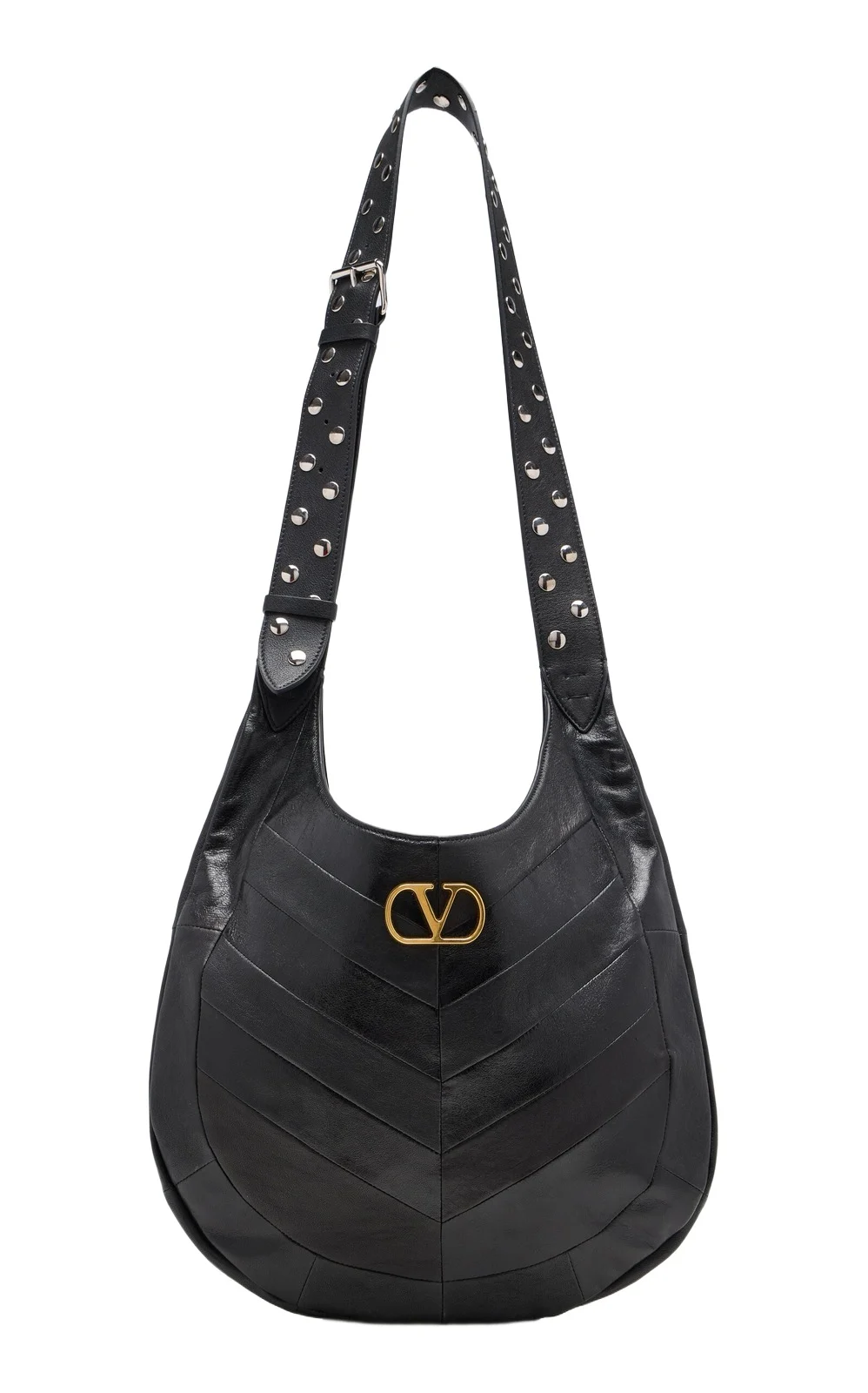 VLogo Nappa Leather Hobo Bag VLogo Nappa Leather Hobo Bag