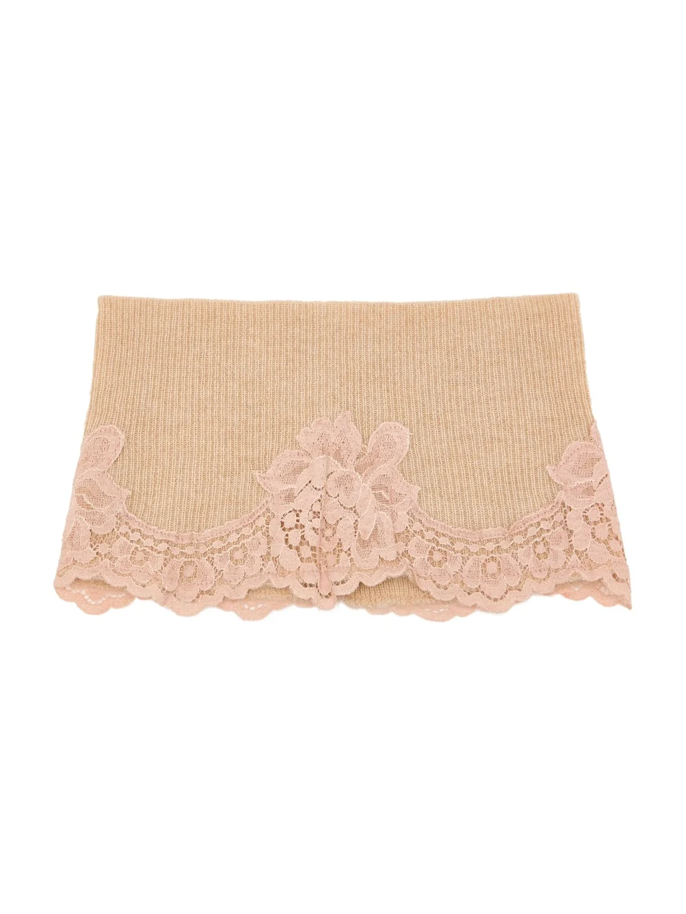 Valentino Garavani Lace-Trimmed Cashmere Headband