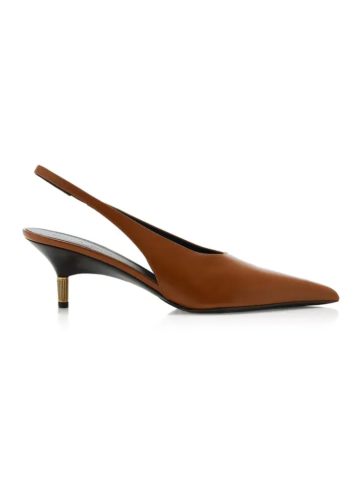 Bella Leather Slingback Pumps
