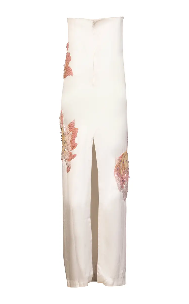 LA FUORI Rosebud-Embroidered Silk Maxi Dress | Thumbnail 6 LA FUORI Rosebud-Embroidered Silk Maxi Dress | Thumbnail 6