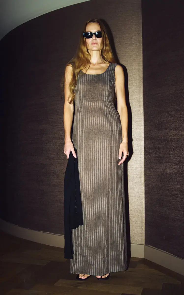 KALLMEYER Isadora Linen-Blend Gown | Thumbnail 3