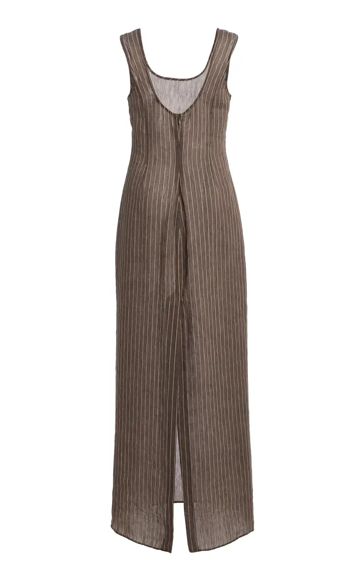 KALLMEYER Isadora Linen-Blend Gown | Thumbnail 4