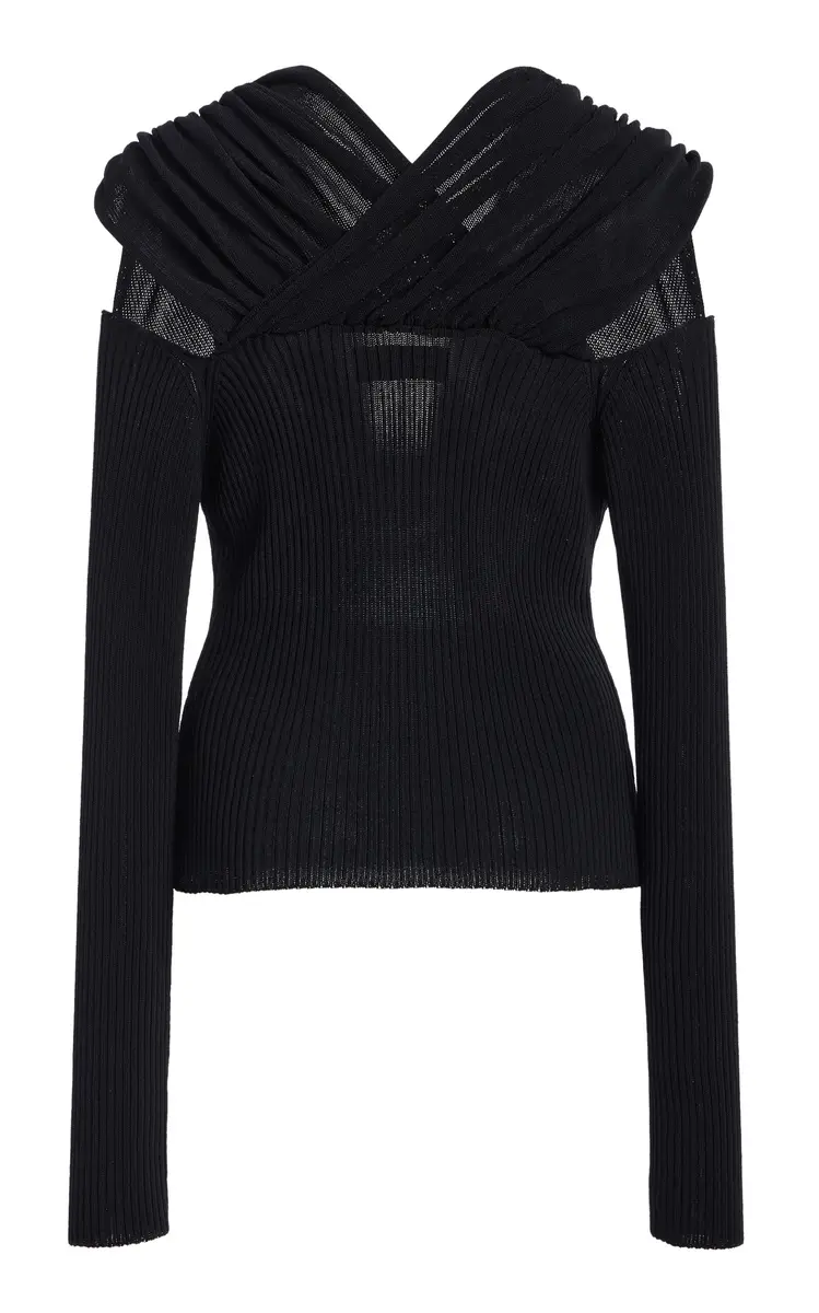 KALLMEYER Michele Cotton-Blend Cowl Neck Sweater | Thumbnail 4