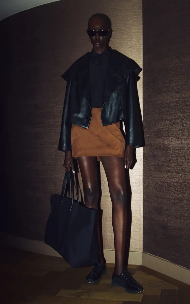 KALLMEYER Shiloh Suede Mini Skirt - Brown | Thumbnail 3