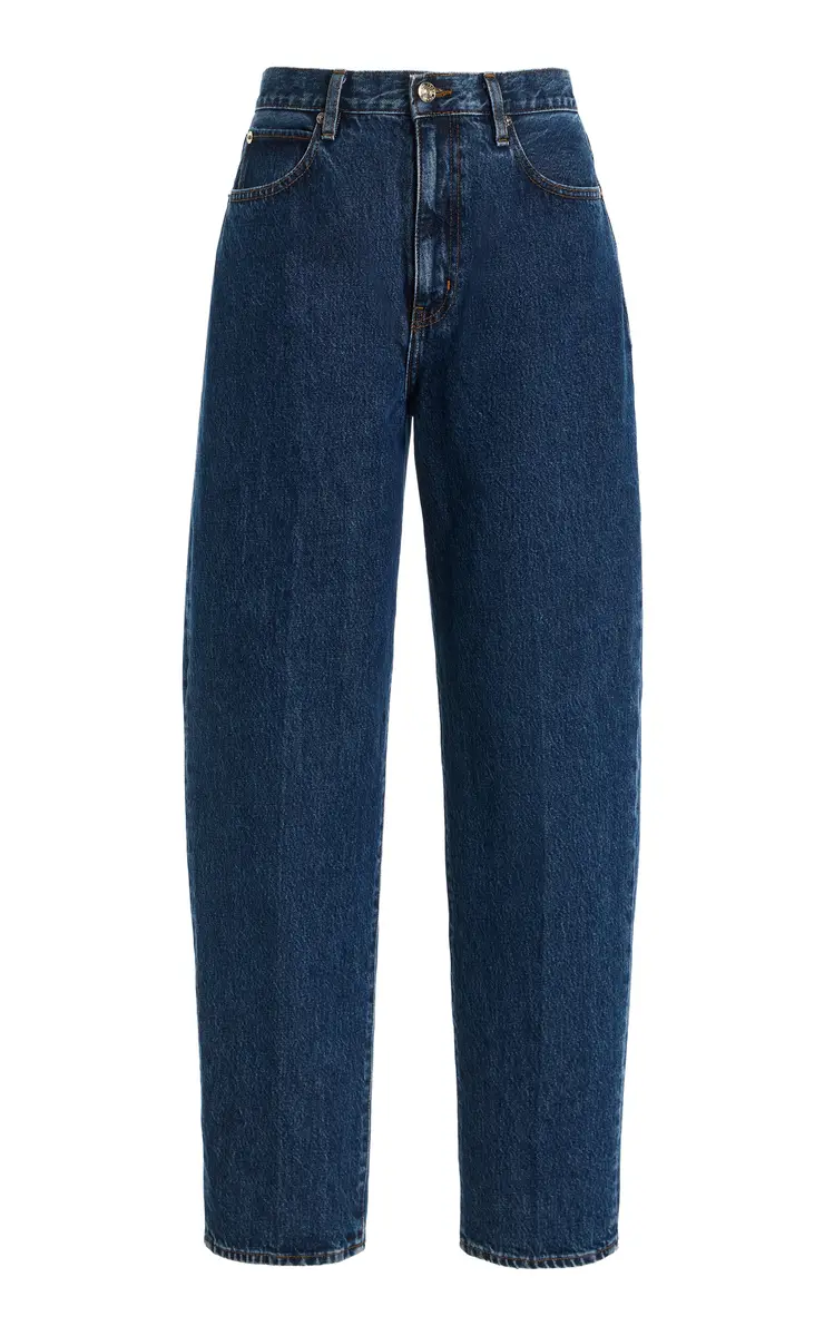 FRAME The Neat High-Rise Barrel-Leg Jeans | Image 1 FRAME The Neat High-Rise Barrel-Leg Jeans | Image 1