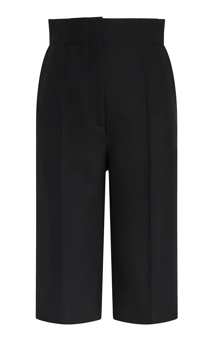 Khaite Raelle Tailored Wool-Silk Cady Shorts | Thumbnail 2 Khaite Raelle Tailored Wool-Silk Cady Shorts | Thumbnail 2