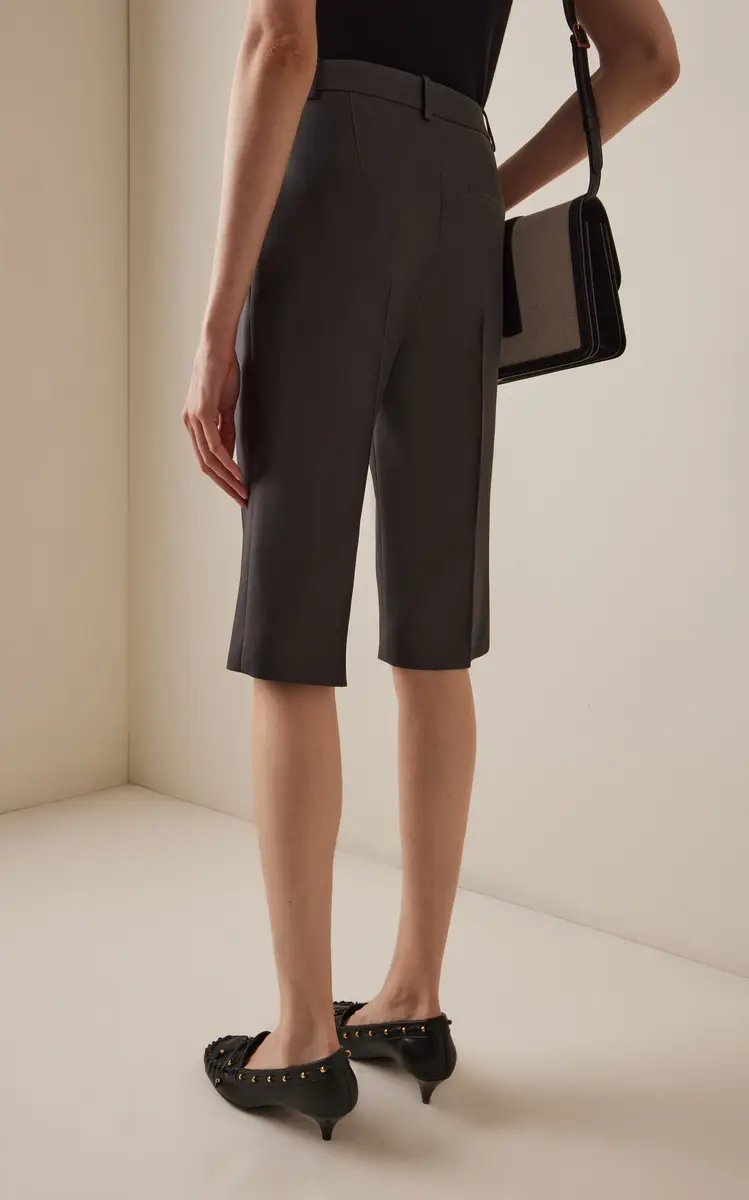 Khaite Raelle Tailored Wool-Silk Cady Shorts | Thumbnail 5 Khaite Raelle Tailored Wool-Silk Cady Shorts | Thumbnail 5