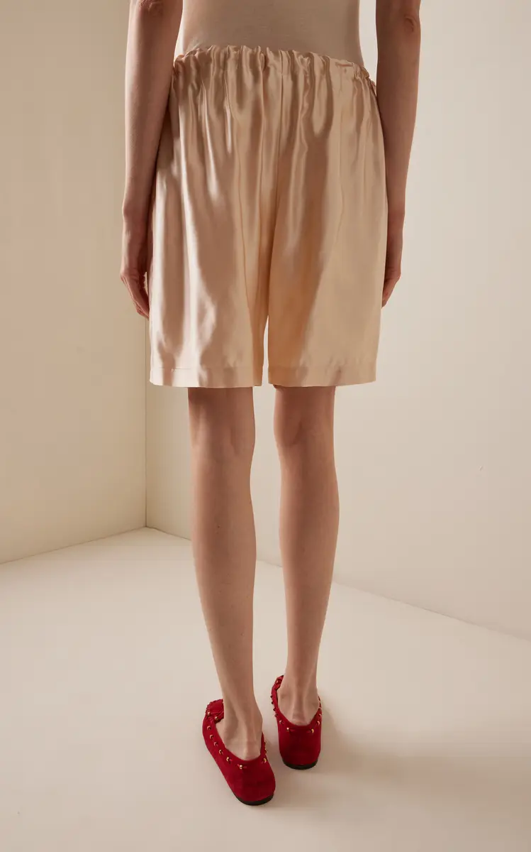 Khaite Rohe Satin Shorts | Thumbnail 4 Khaite Rohe Satin Shorts | Thumbnail 4